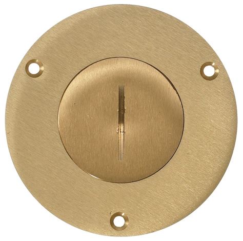 floor electrical box cover round brass|Amazon.com: Round Floor Outlet Cover.